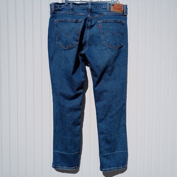 LEVI'S JEANS Men's 38 x 30 Blue Denim 511 Slim Fit Medium Wash Distressed - Picture 10 of 14